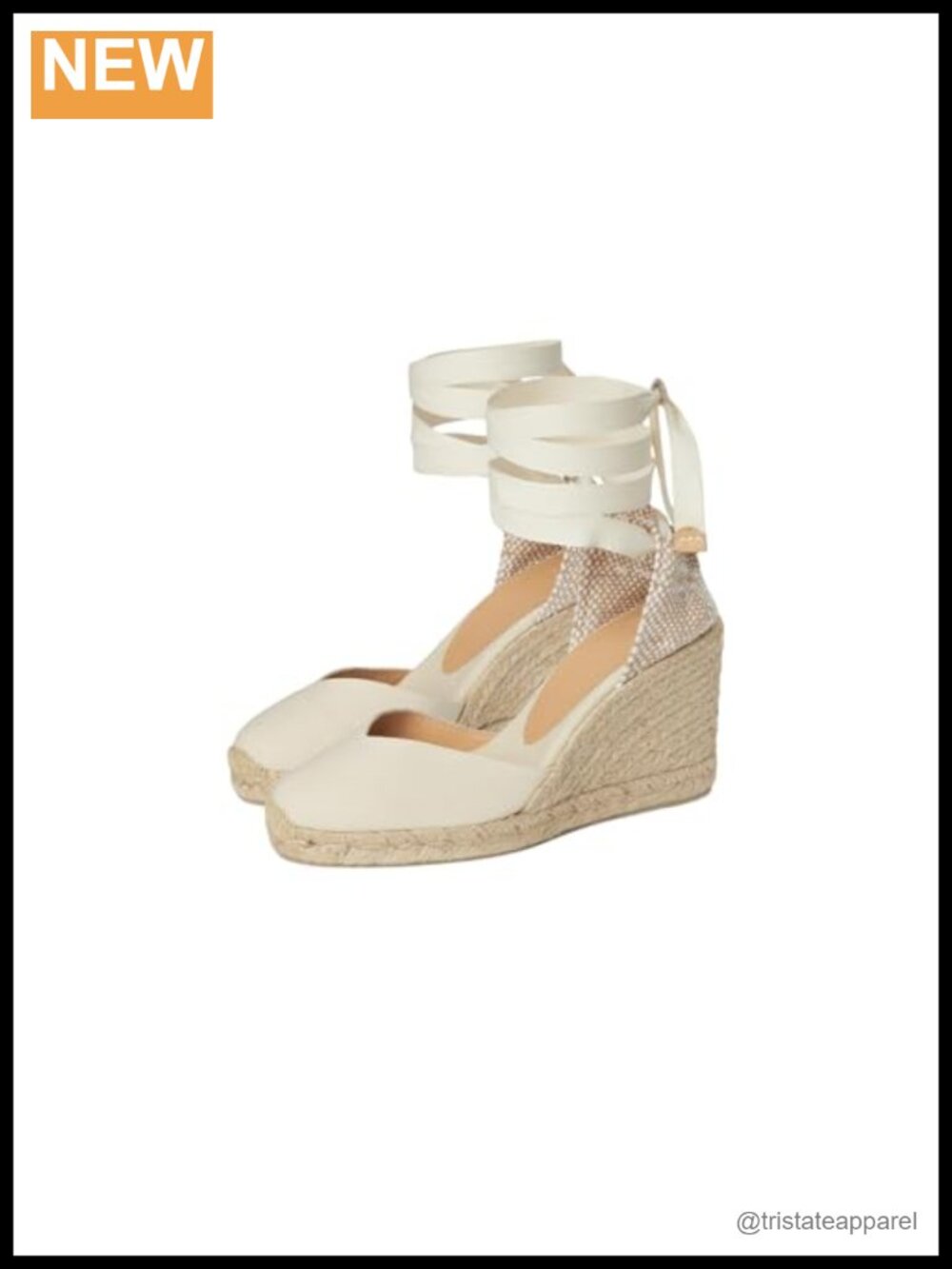 Wedge Espadrille with Woven Back Quarter and Jute Detail, Made in Spain,